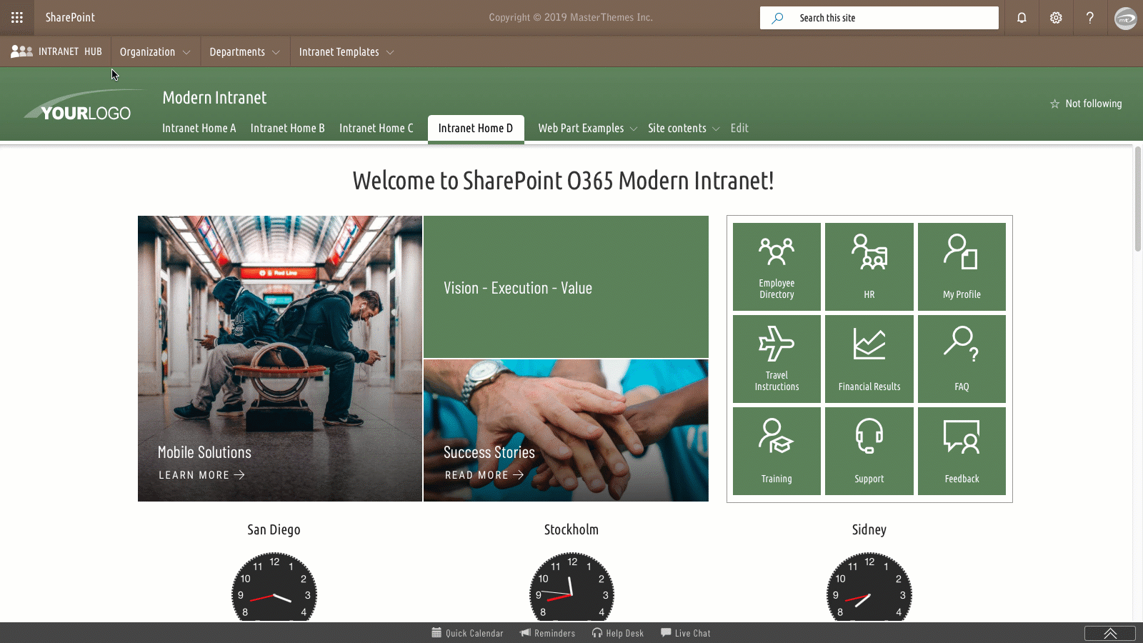 Take a tour of our theming solutions and templates for modern SharePoint Online, Office 365, and SharePoint On-Premises. Learn more about sharepoint, sharepoint online, modern sharepoint, sharepoint o365, sharepoint office365, intranet templates, sharepoint intranet templates, office365, sharepoint site designs, sharepoint templates, sharepoint themes, modern templates, communication templates, modern themes, SPFx templates, sharepoint 2019 themes, custom themes, templates, responsive themes, responsive design, theme, themes, custom themes, masterpage, masterpages, master pages, sharepoint layouts, and sharepoint branding.