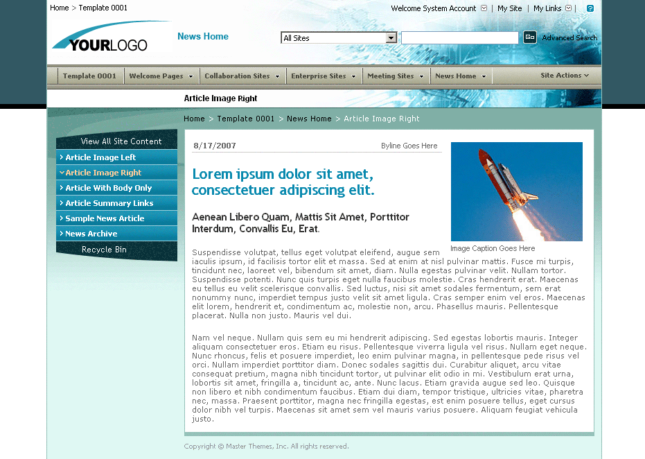 SharePoint Theme - SharepointPackages.Com