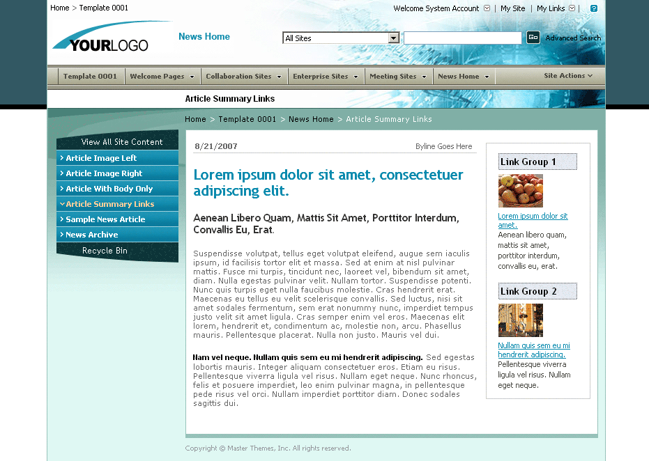 SharePoint Theme - SharepointPackages.Com