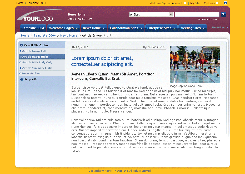 SharePoint Theme - SharepointPackages.Com