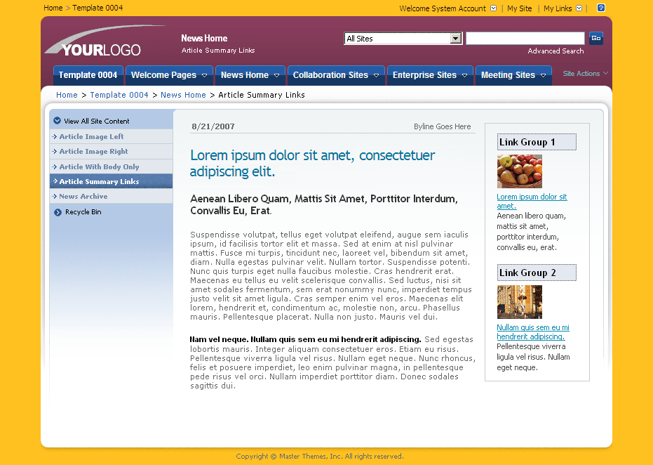 SharePoint Theme - SharepointPackages.Com
