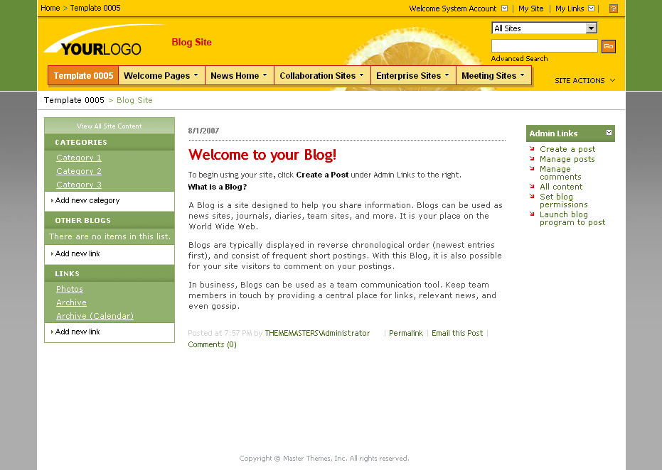 SharePoint Theme - SharepointPackages.Com