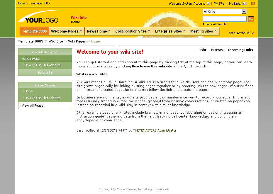 SharePoint Theme - SharepointPackages.Com