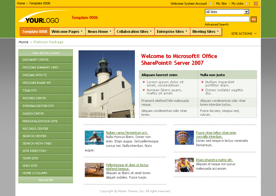 SharePoint Theme - SharepointPackages.Com