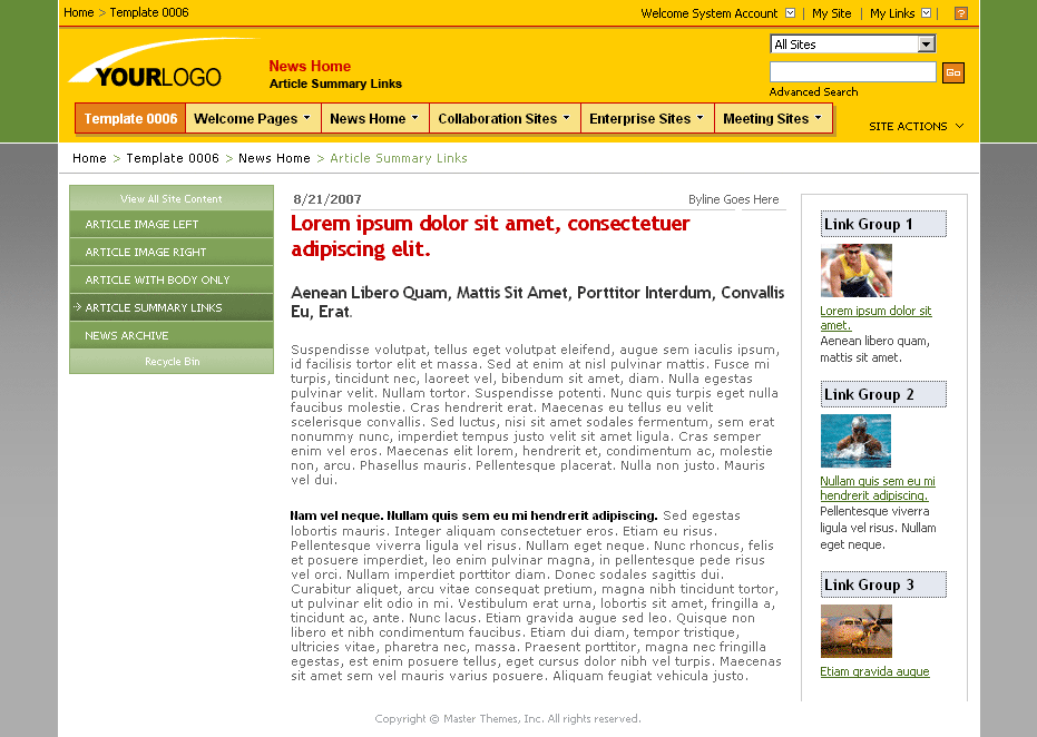 SharePoint Theme - SharepointPackages.Com