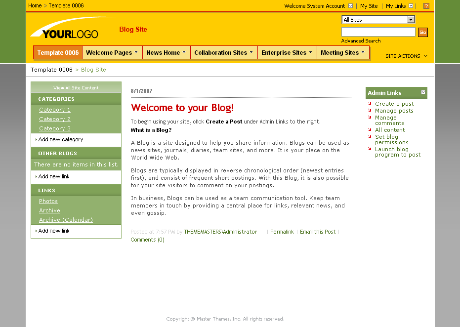 SharePoint Theme - SharepointPackages.Com