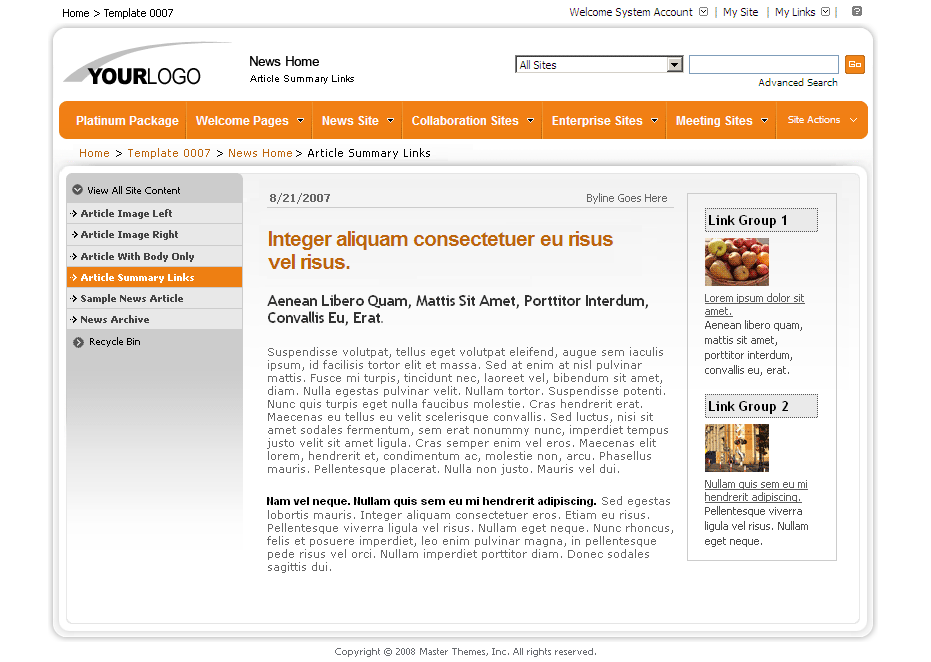 SharePoint Theme - SharepointPackages.Com