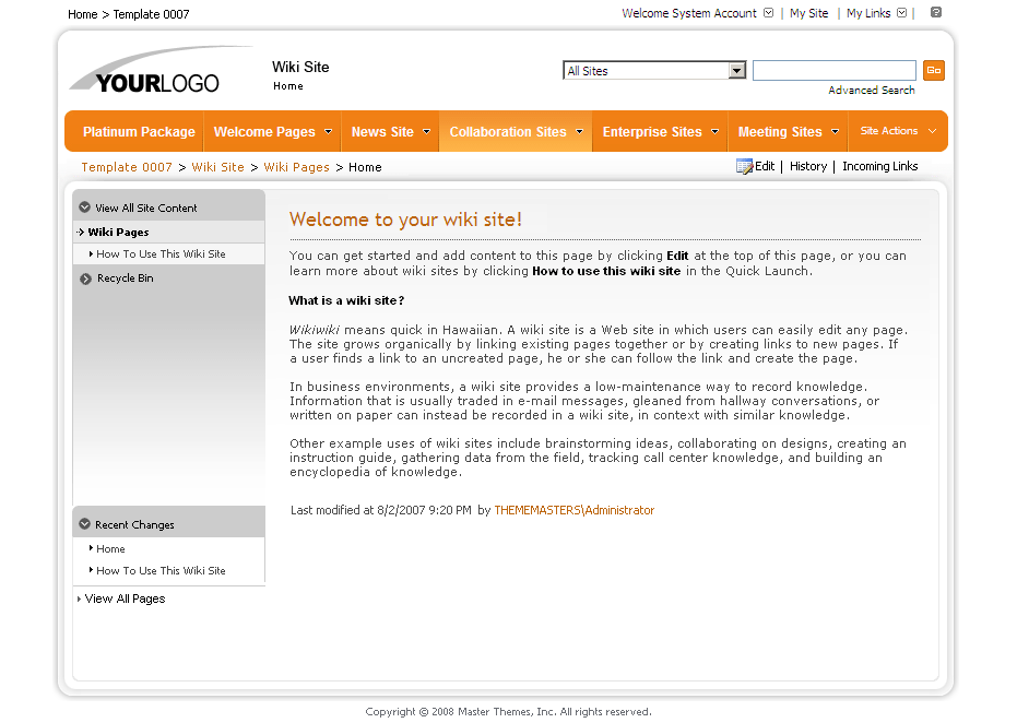 SharePoint Theme - SharepointPackages.Com
