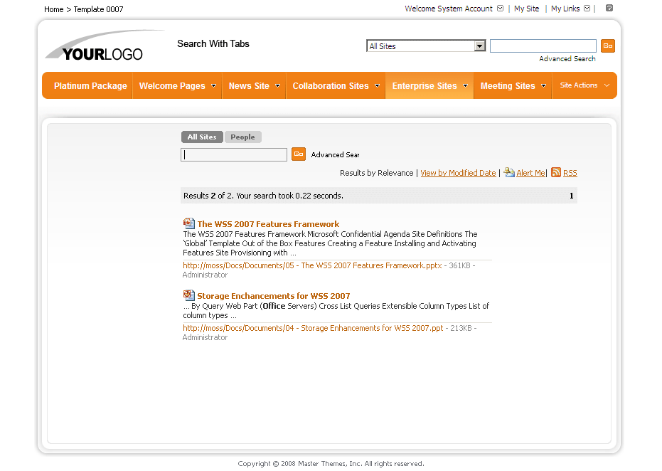 SharePoint Theme - SharepointPackages.Com