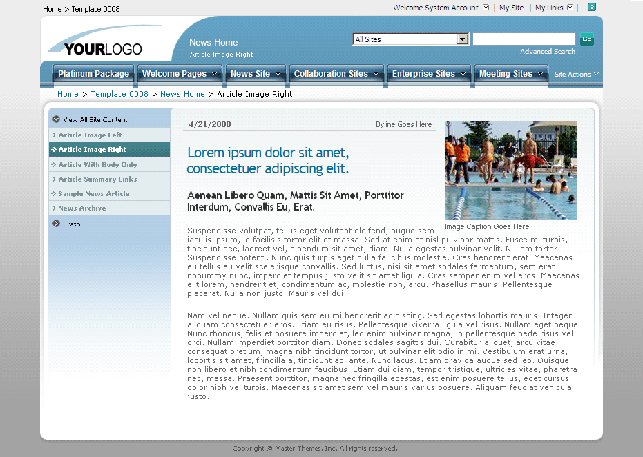 SharePoint Theme - SharepointPackages.Com