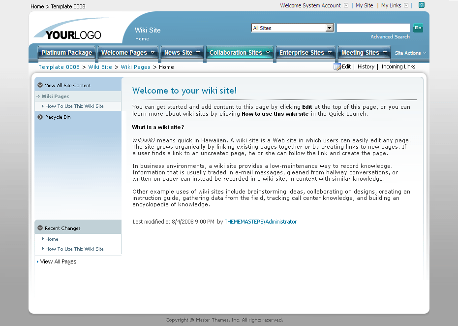 SharePoint Theme - SharepointPackages.Com