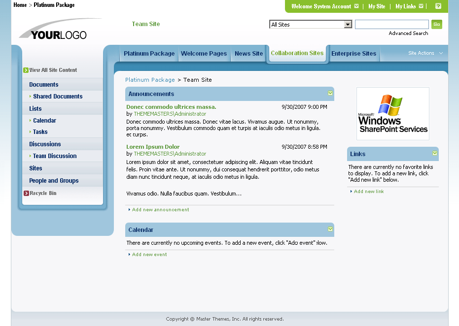SharePoint Theme - SharepointPackages.Com