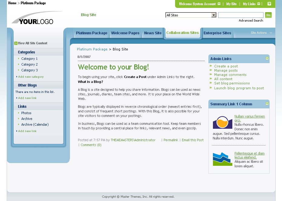 SharePoint Theme - SharepointPackages.Com