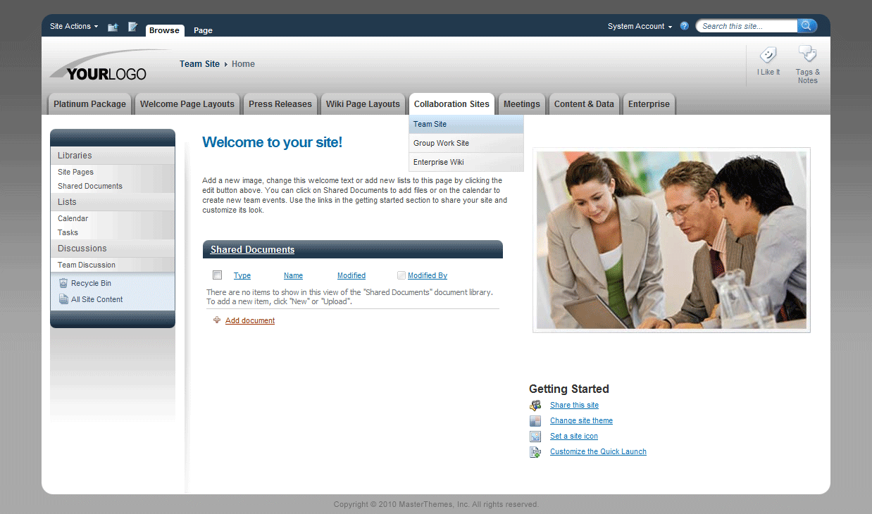 <h1>SharePoint Theme - SharepointPackages.Com