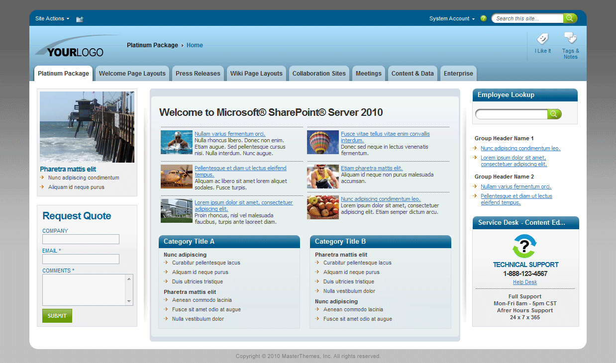 <h1>SharePoint Theme - SharepointPackages.Com