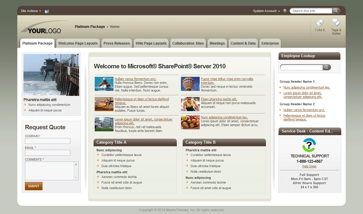 <h1>SharePoint Theme - SharepointPackages.Com