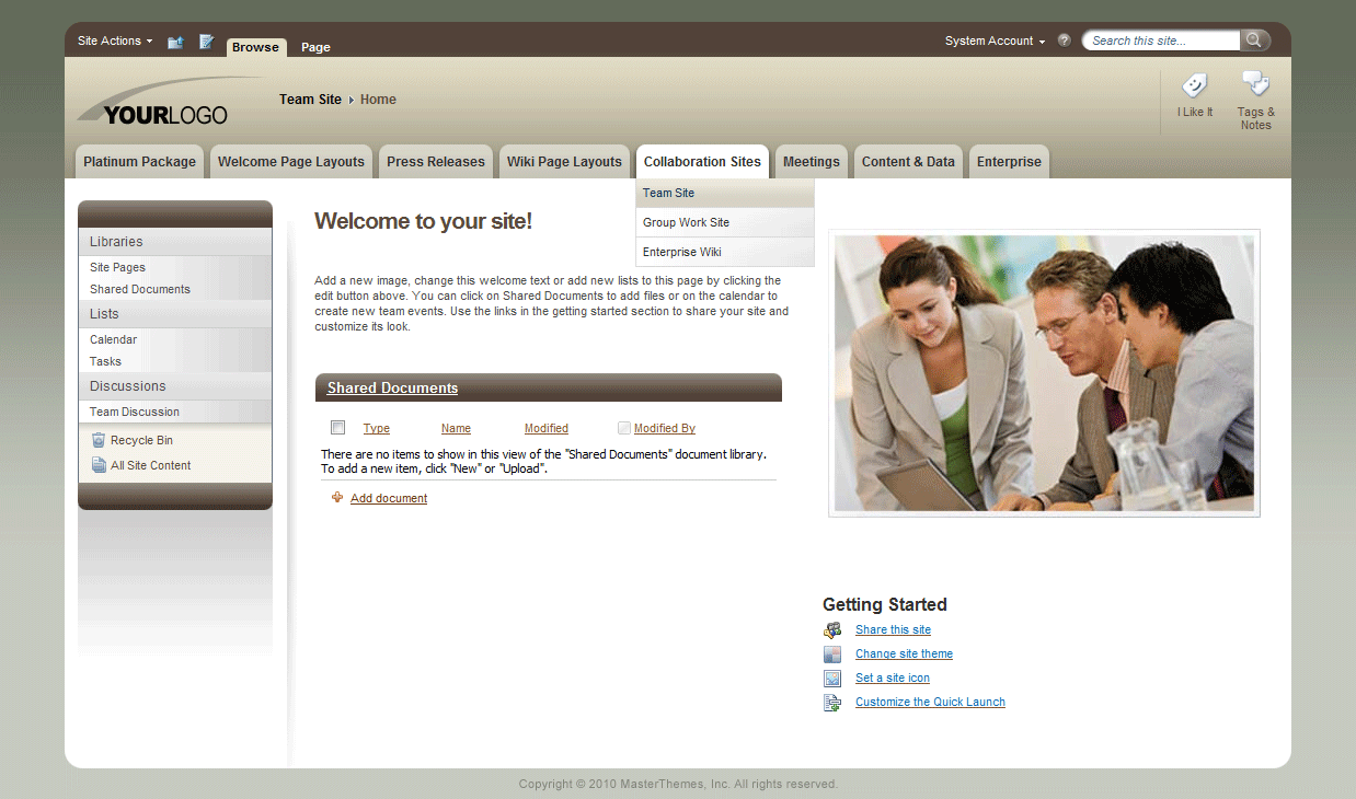 <h1>SharePoint Theme - SharepointPackages.Com