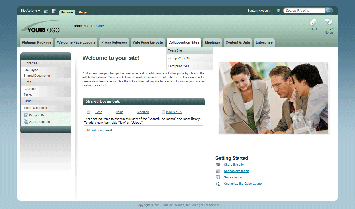 <h1>SharePoint Theme - SharepointPackages.Com