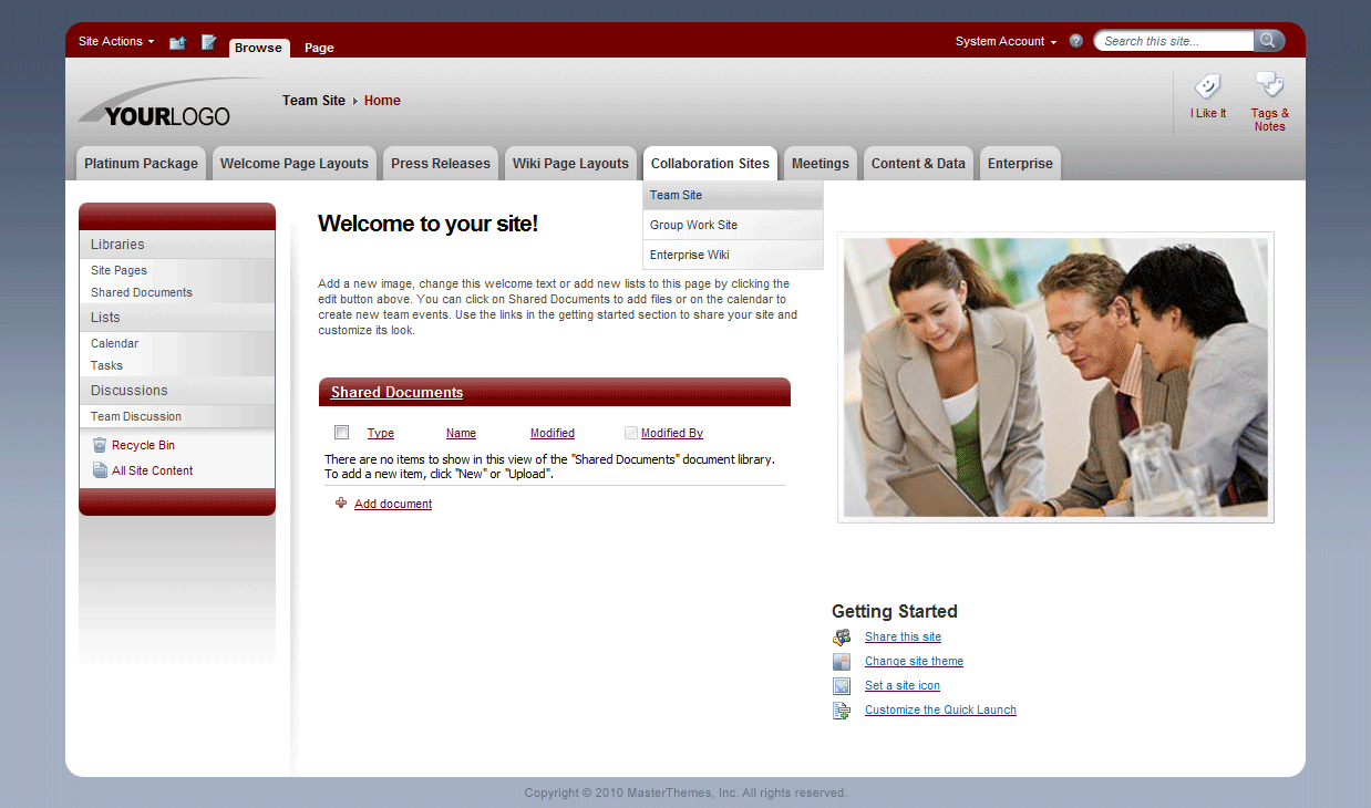 <h1>SharePoint Theme - SharepointPackages.Com