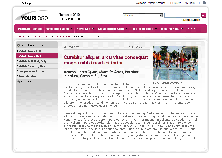 SharePoint Theme - SharepointPackages.Com