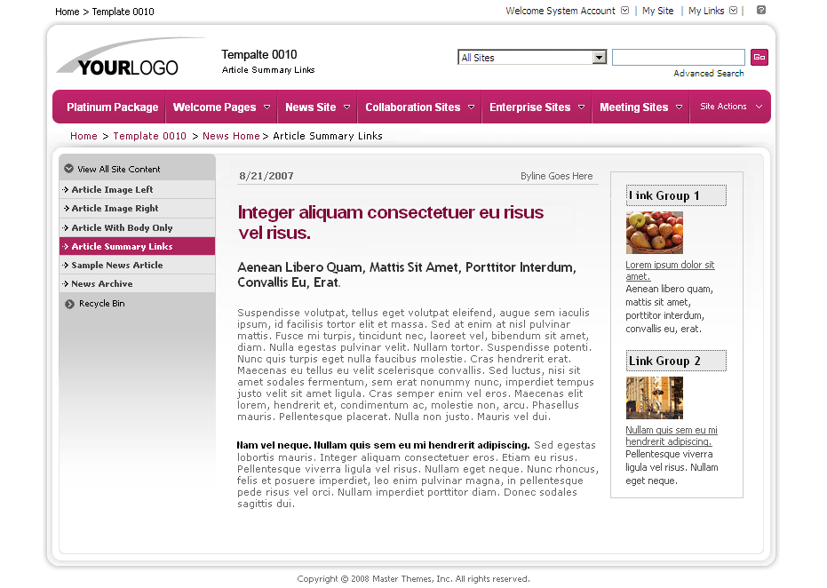 SharePoint Theme - SharepointPackages.Com