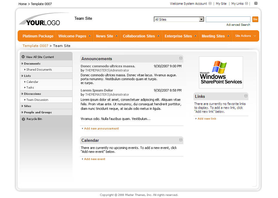 SharePoint Theme - SharepointPackages.Com