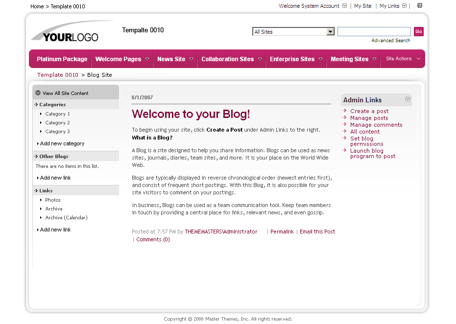 SharePoint Theme - SharepointPackages.Com