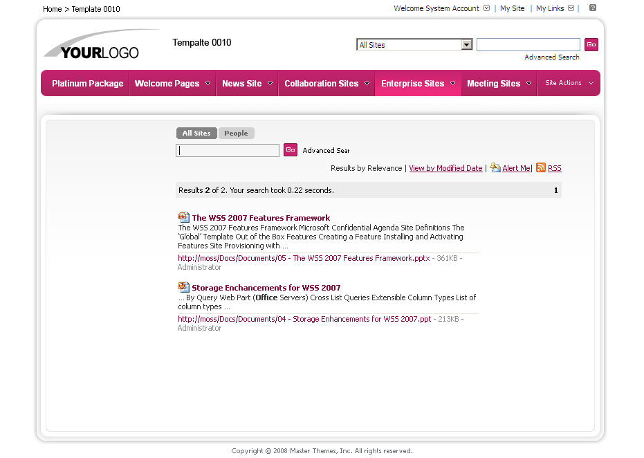 SharePoint Theme - SharepointPackages.Com