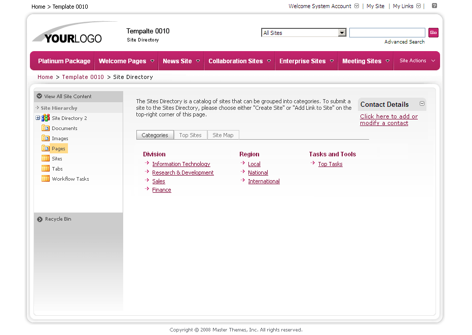 SharePoint Theme - SharepointPackages.Com