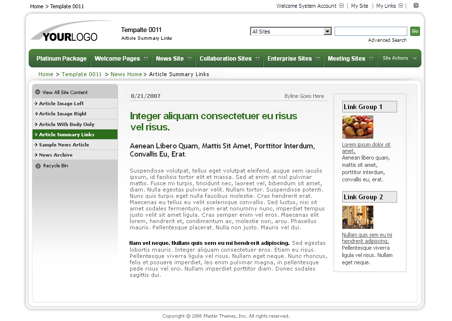 SharePoint Theme - SharepointPackages.Com