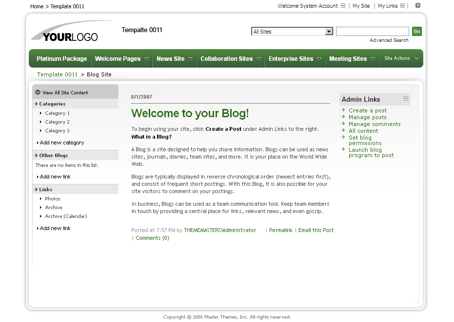 SharePoint Theme - SharepointPackages.Com