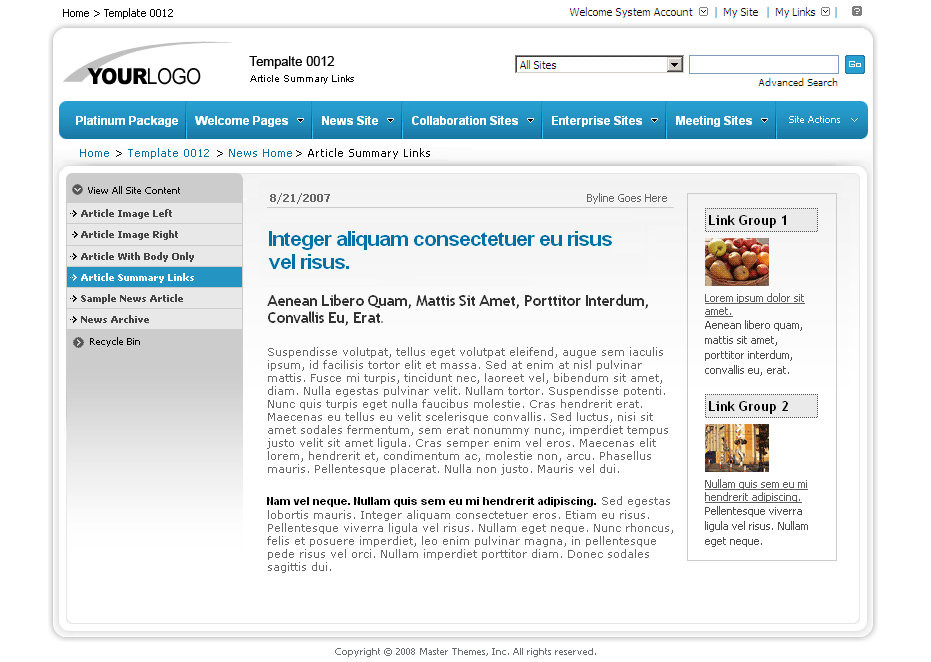 SharePoint Theme - SharepointPackages.Com