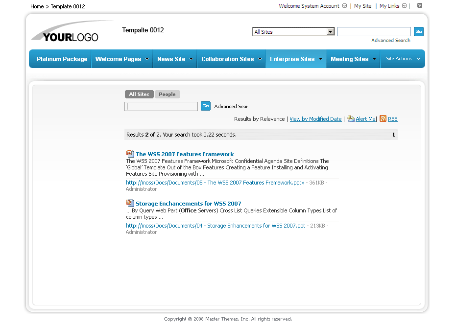 SharePoint Theme - SharepointPackages.Com