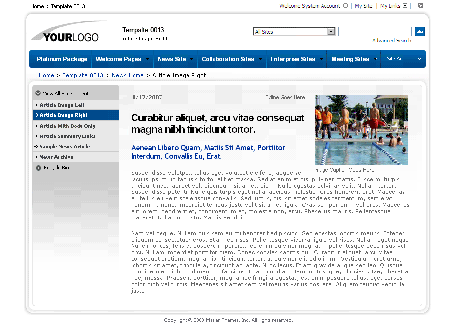 SharePoint Theme - SharepointPackages.Com
