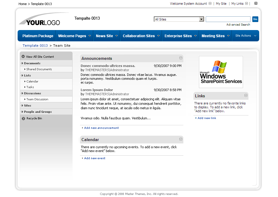 SharePoint Theme - SharepointPackages.Com