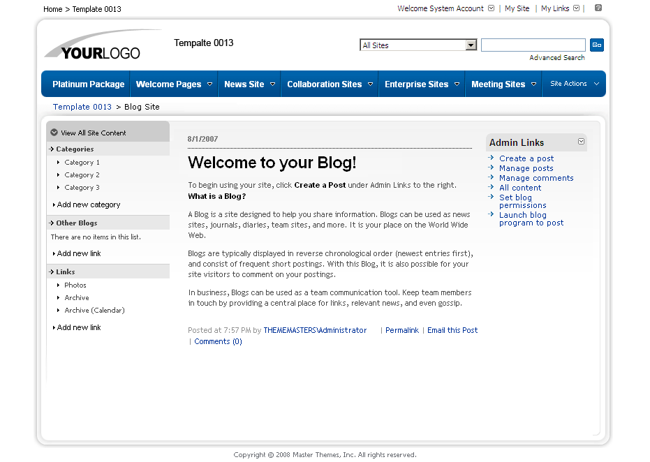 SharePoint Theme - SharepointPackages.Com