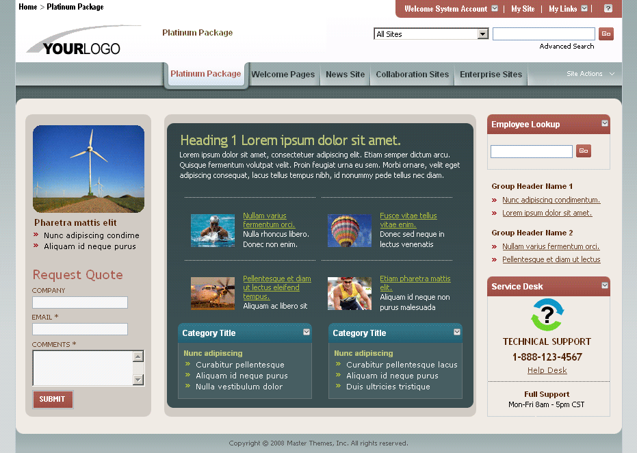 SharePoint Theme - SharepointPackages.Com