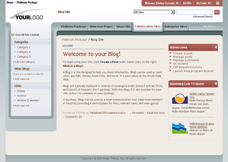 SharePoint Theme - SharepointPackages.Com