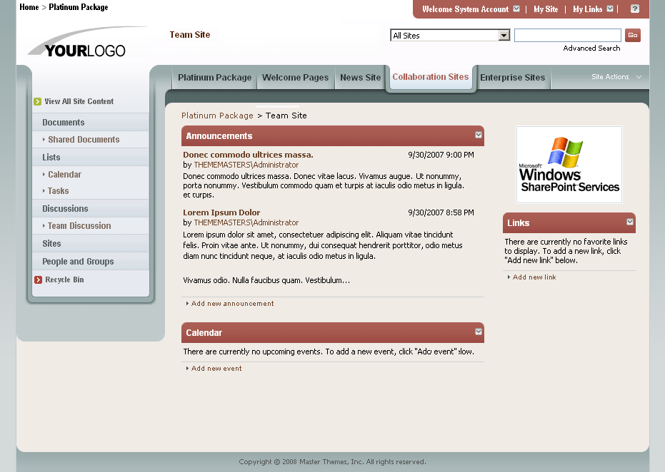 SharePoint Theme - SharepointPackages.Com