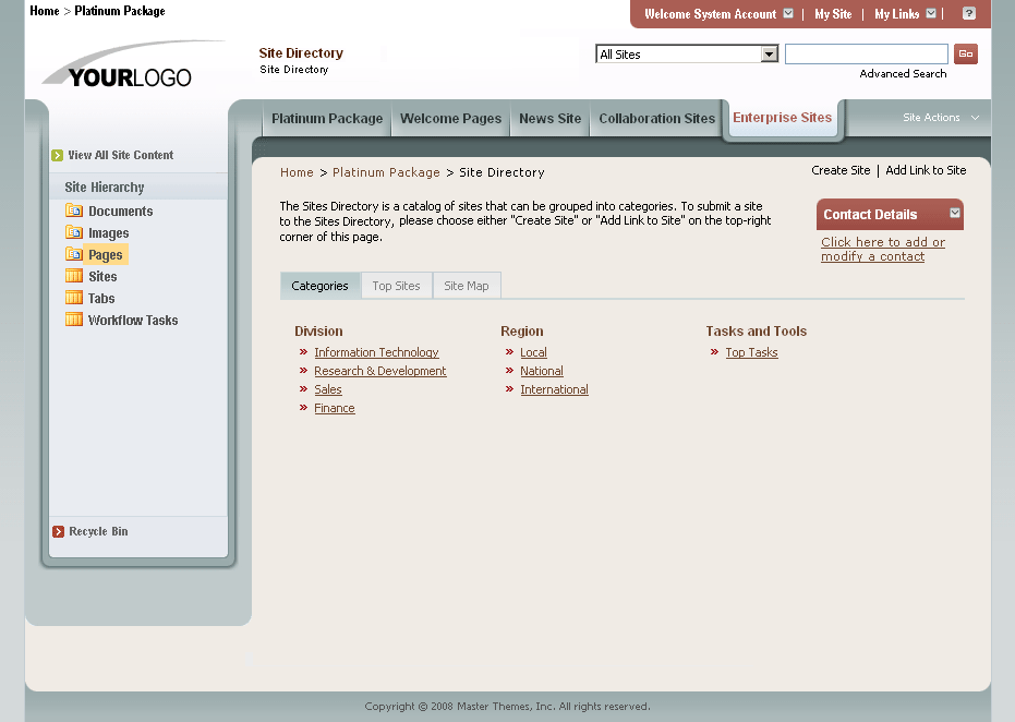 SharePoint Theme - SharepointPackages.Com