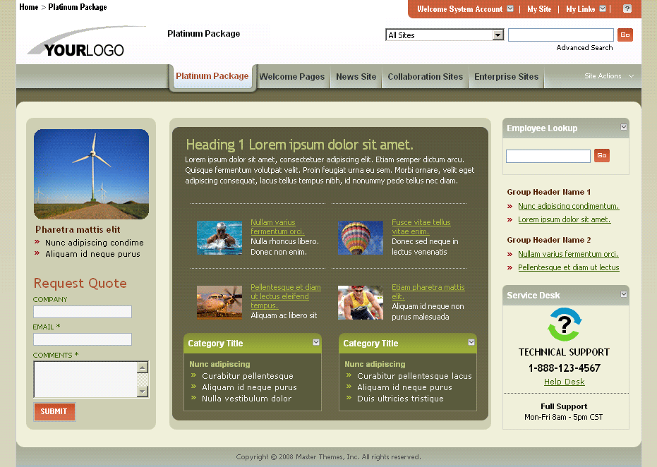 SharePoint Theme - SharepointPackages.Com