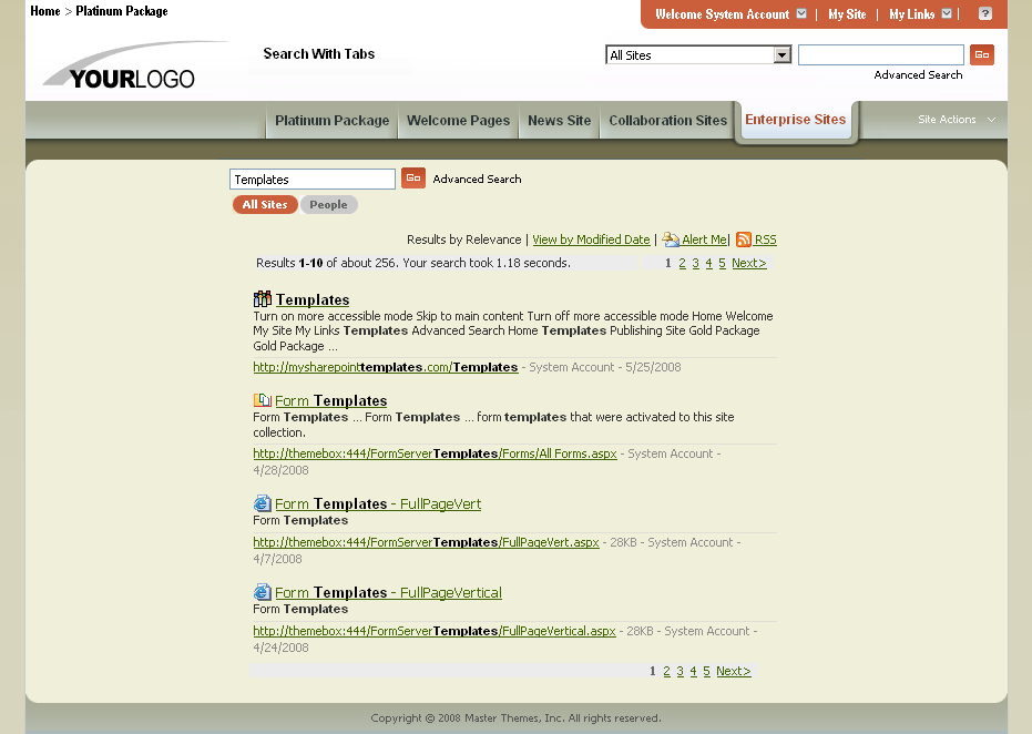 SharePoint Theme - SharepointPackages.Com