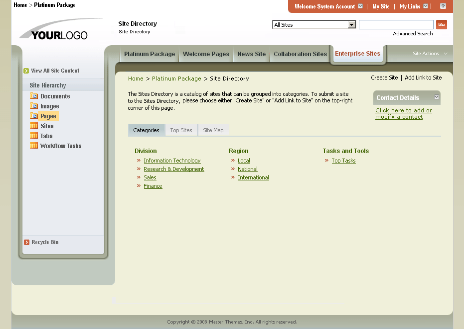 SharePoint Theme - SharepointPackages.Com