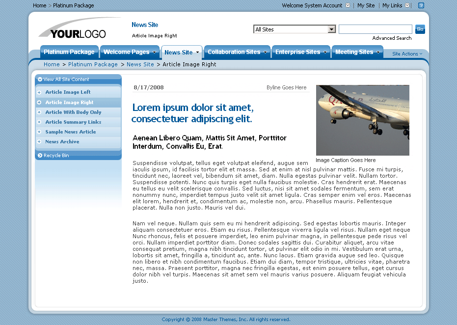 SharePoint Theme - SharepointPackages.Com