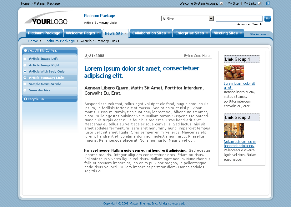 SharePoint Theme - SharepointPackages.Com