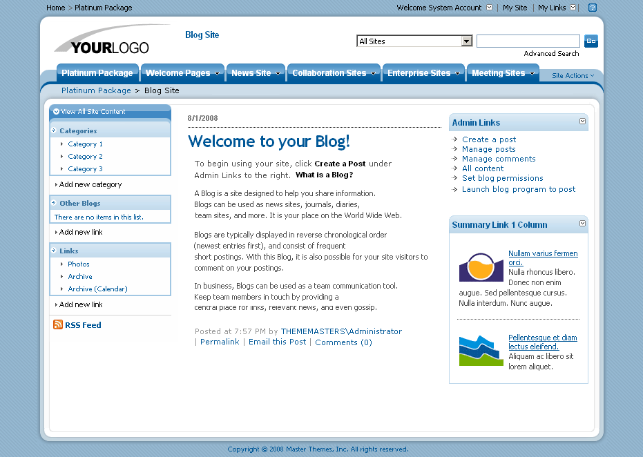 SharePoint Theme - SharepointPackages.Com
