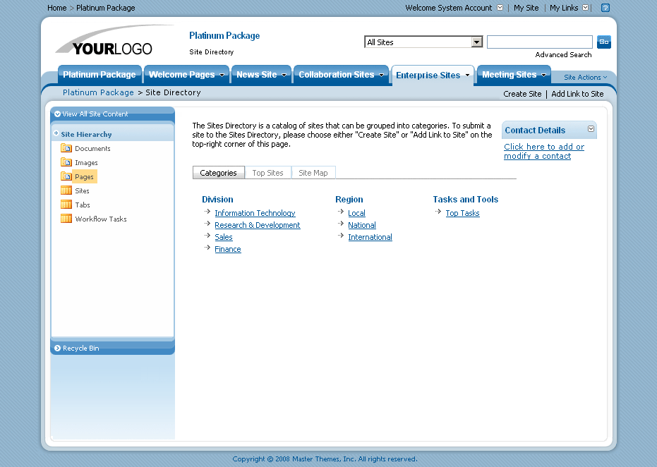 SharePoint Theme - SharepointPackages.Com