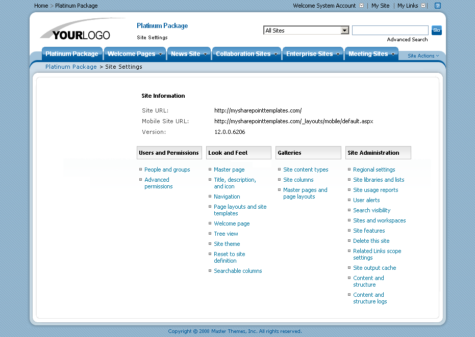 SharePoint Theme - SharepointPackages.Com