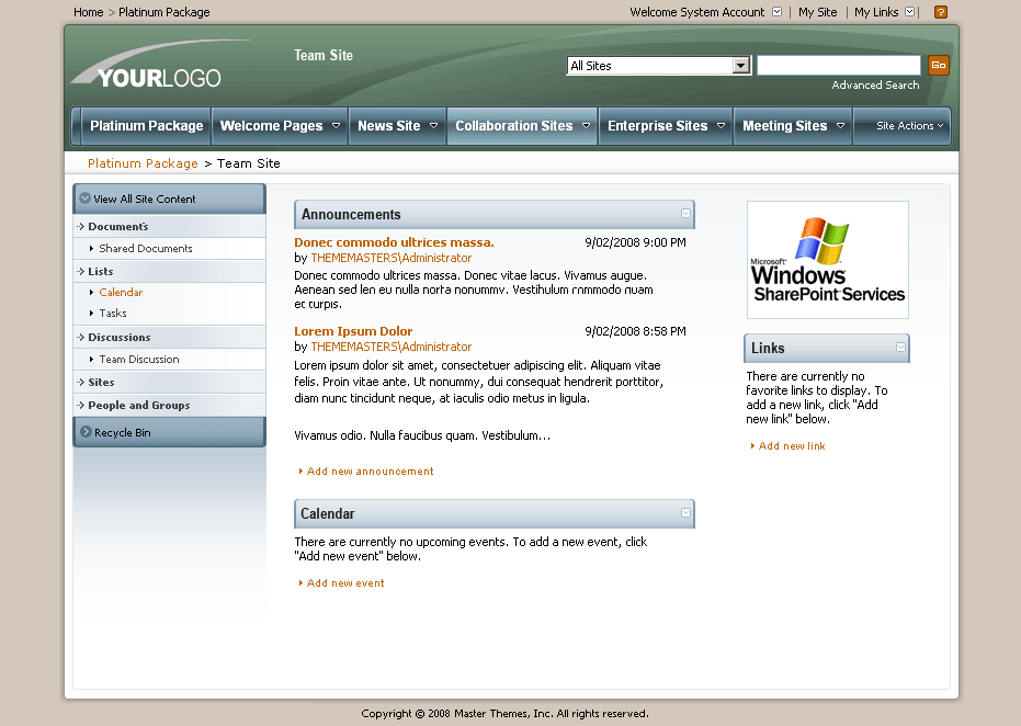 SharePoint Theme - SharepointPackages.Com