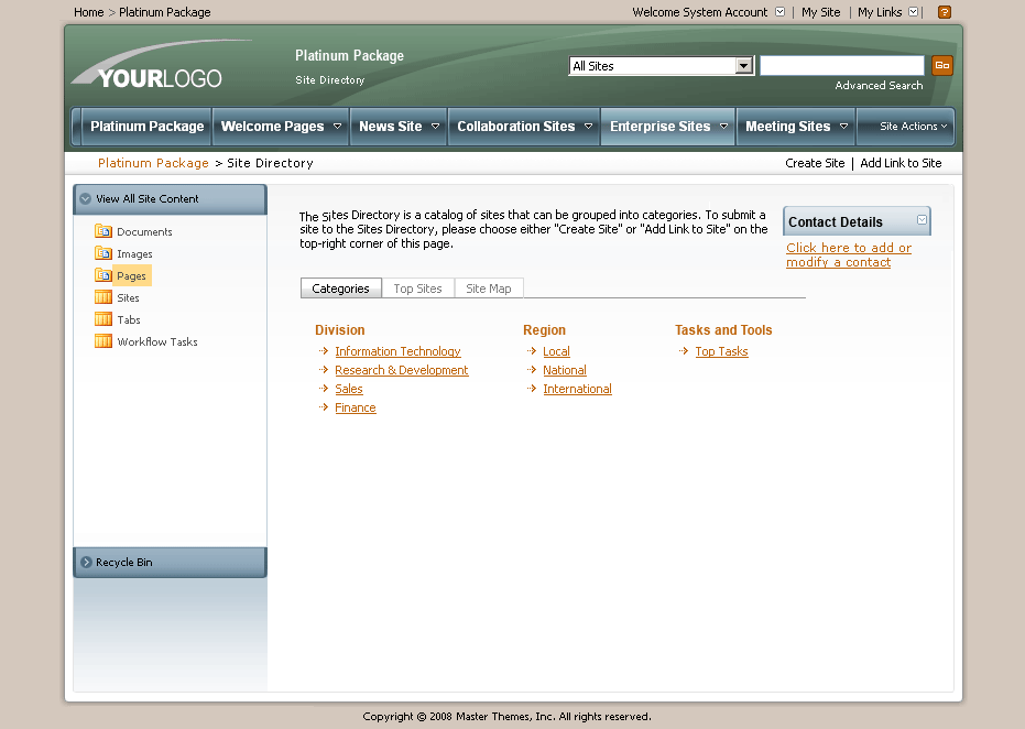 SharePoint Theme - SharepointPackages.Com
